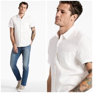 NWT Lucky Brand Linen Button Down Shirt